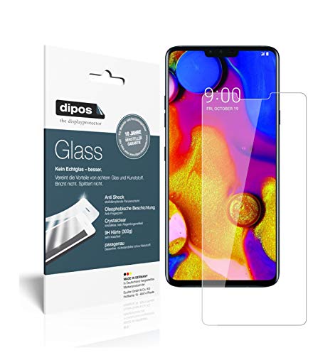 dipos I 1+1x Displayschutz klar kompatibel mit LG V40 ThinQ Schutzfolie 9H Anti-Shock von dipos