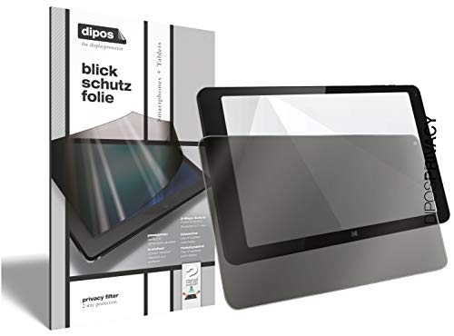 dipos I 2-Wege Blickschutzfolie kompatibel mit Archos Kodak Tablet 10.1 Zoll (Im Hochformat) 2 Stück I Sichtschutz-Folie Display-Schutzfolie Privacy-Screen - Schützt gegen seitliche Blicke von dipos