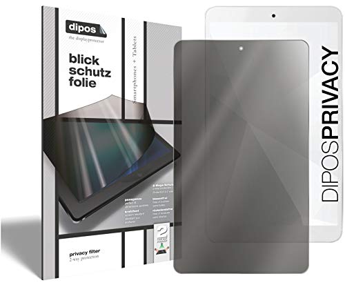 dipos I 2-Wege Blickschutzfolie kompatibel mit Telekom Tablet Puls (Im Hochformat) 2 Stück I Sichtschutz-Folie Display-Schutzfolie Privacy-Screen - Schützt gegen seitliche Blicke von dipos