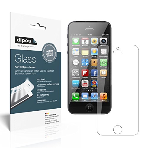 dipos I 2X Displayschutz klar kompatibel mit Apple iPhone 5 / 5S / 5C /SE Schutzfolie 9H Anti-Shock dipos I 2X Displayschutz klar kompatibel mit Apple iPhone 5 / 5S / 5C /SE Schutzfolie 9H Anti-Shock von dipos