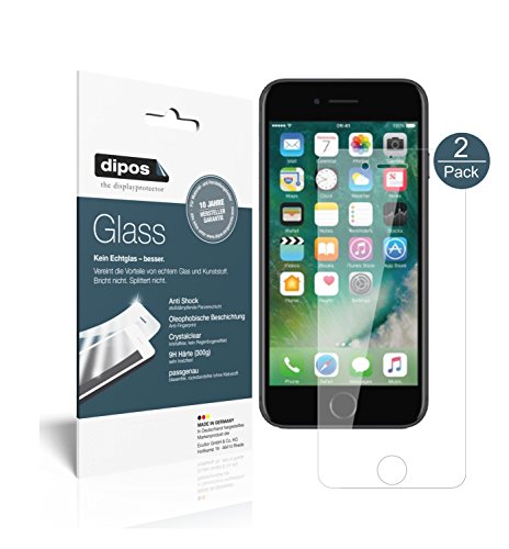 dipos I 2X Displayschutz klar kompatibel mit Apple iPhone 7S Schutzfolie 9H Anti-Shock dipos I 2X Displayschutz klar kompatibel mit Apple iPhone 7S Schutzfolie 9H Anti-Shock von dipos