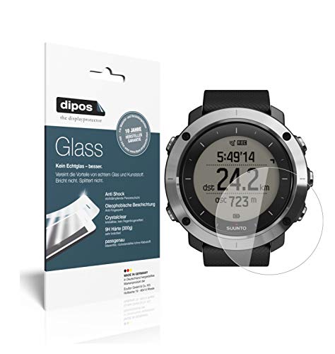 dipos I 2X Displayschutz klar kompatibel mit Suunto Traverse Schutzfolie 9H Anti-Shock von dipos