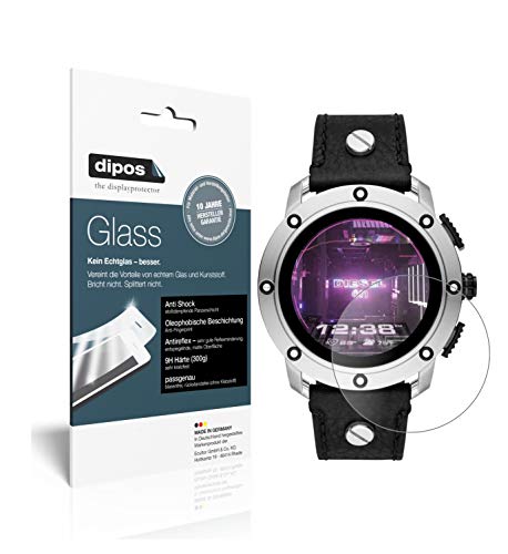 dipos I 2X Displayschutz matt kompatibel mit Diesel On Smartwatch Axial Schutzfolie 9H Anti-Shock von dipos