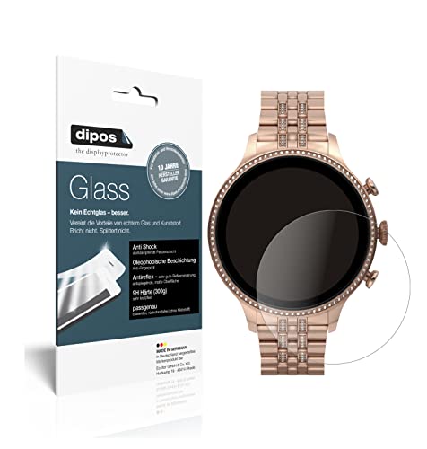 dipos I 2X Displayschutz matt kompatibel mit Fossil Gen 6 (42 mm) Smartwatch Schutzfolie 9H Anti-Shock von dipos