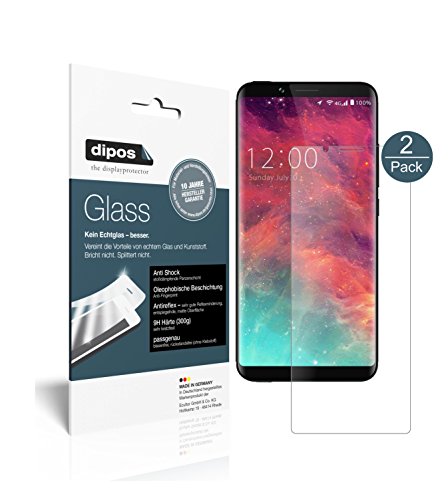 dipos I 2X Displayschutz matt kompatibel mit Umidigi S2 Pro Schutzfolie 9H Anti-Shock von dipos