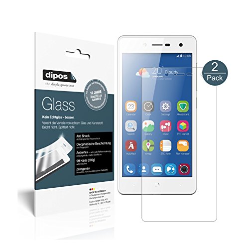 dipos I 2X Displayschutz matt kompatibel mit ZTE Blade L7 Schutzfolie 9H Anti-Shock von dipos