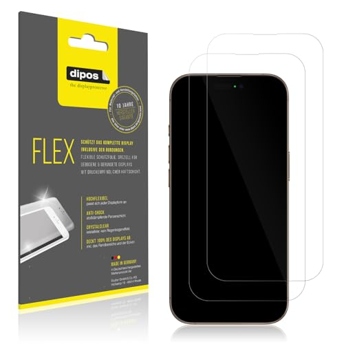 dipos I 2X Schutzfolie 100% kompatibel mit Apple iPhone 16 Pro Max Folie I 3D Full Cover Displayschutzfolie dipos I 2X Schutzfolie 100% kompatibel mit Apple iPhone 16 Pro Max Folie I 3D Full Cover Displayschutzfolie von dipos