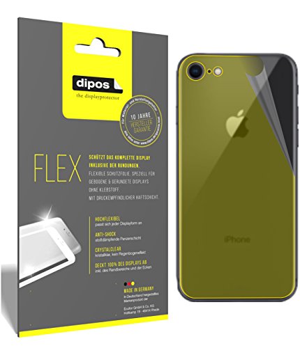 dipos I 2X Schutzfolie 100% kompatibel mit Apple iPhone SE (2020) Rückseite Folie I Full Cover 3D Displayschutz-Folie von dipos