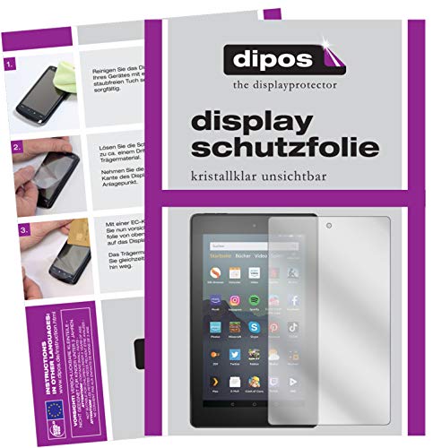 dipos I 2X Schutzfolie klar kompatibel mit Amazon Fire 7 Tablet 9. Generation (2019) Folie Displayschutzfolie von dipos
