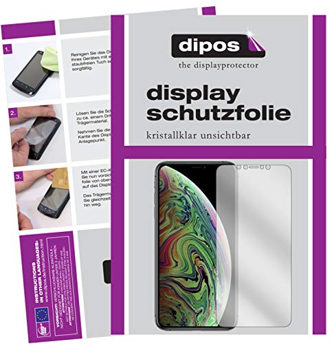 dipos I 2X Schutzfolie klar kompatibel mit Apple iPhone XS Max Folie Displayschutzfolie dipos I 2X Schutzfolie klar kompatibel mit Apple iPhone XS Max Folie Displayschutzfolie von dipos