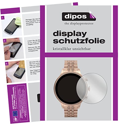 dipos I 2x Schutzfolie klar kompatibel mit Fossil Gen 6 (42 mm) Smartwatch Folie Displayschutzfolie von dipos