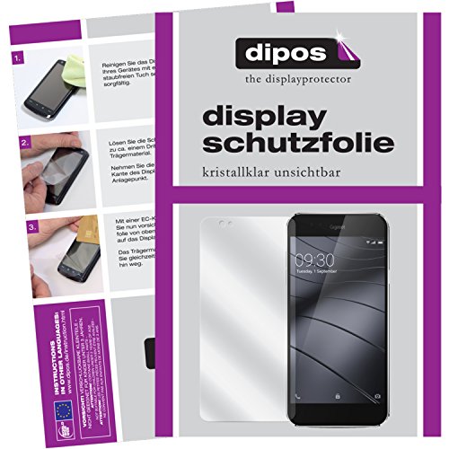 dipos I 2X Schutzfolie klar kompatibel mit Gigaset ME Folie Displayschutzfolie von dipos