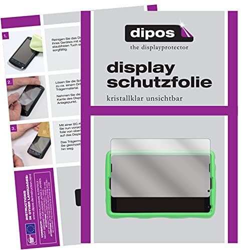 dipos I 2X Schutzfolie klar kompatibel mit Medion Kids Tablet E10440 Folie Displayschutzfolie von dipos