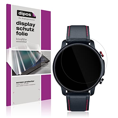 dipos I 2X Schutzfolie klar kompatibel mit Motsfit 1,32 Zoll Smartwatch Folie Displayschutzfolie von dipos