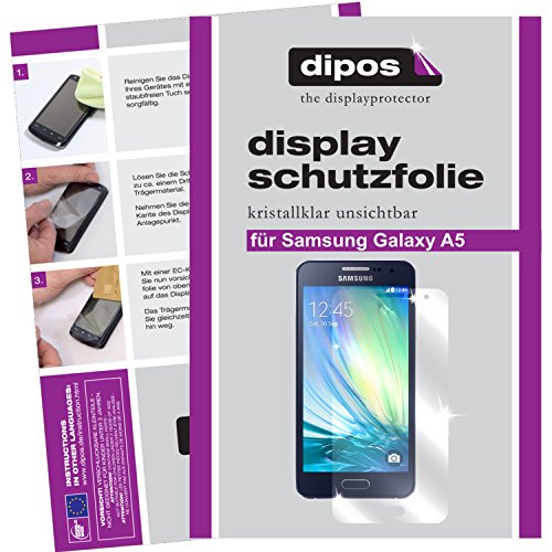 dipos I 2X Schutzfolie klar kompatibel mit Samsung Galaxy A5 Folie Displayschutzfolie von dipos