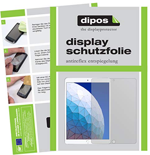 dipos I 2X Schutzfolie matt kompatibel mit Apple iPad Air (3.Gen 2019) 10.5 Zoll Folie Displayschutzfolie von dipos