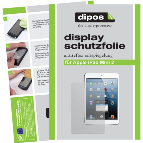 dipos I 2X Schutzfolie matt kompatibel mit Apple iPad Mini 2/3 Folie Displayschutzfolie von dipos