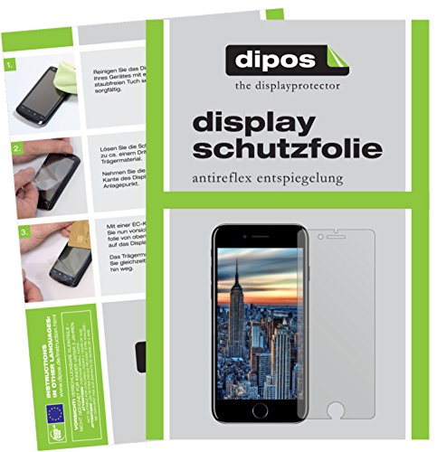 dipos I 2X Schutzfolie matt kompatibel mit Apple iPhone SE (2020) Folie Displayschutzfolie (bewusst Kleiner als das Glas, da Dieses gewölbt ist) von dipos
