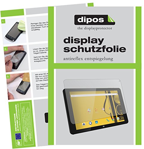 dipos I 2X Schutzfolie matt kompatibel mit Archos Kodak Tablet 10,1 Zoll Folie Displayschutzfolie von dipos