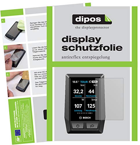 dipos I 2X Schutzfolie matt kompatibel mit Bosch Kiox e-Bike Display Folie Displayschutzfolie von dipos
