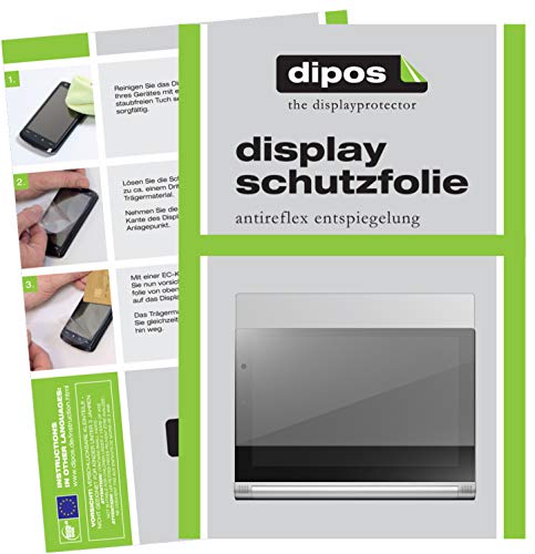 dipos I 2X Schutzfolie matt kompatibel mit Lenovo IdeaPad Yoga Tablet 2 (10,1 Zoll) Folie Displayschutzfolie von dipos