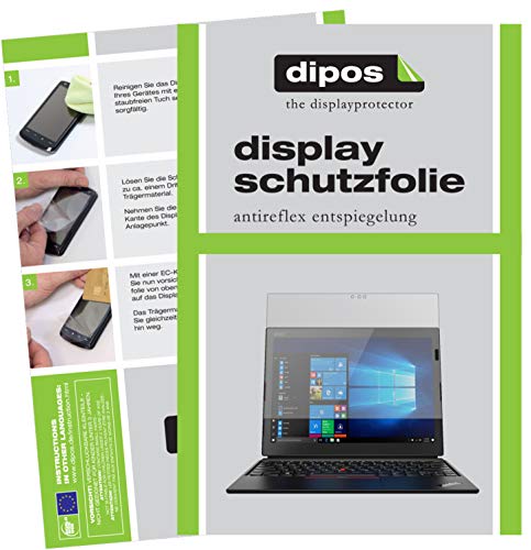 dipos I 2X Schutzfolie matt kompatibel mit Lenovo ThinkPad X1 Tablet 3. Gen. Folie Displayschutzfolie von dipos