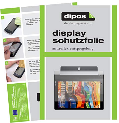 dipos I 2X Schutzfolie matt kompatibel mit Lenovo Yoga Tablet 3 (10 Zoll) Folie Displayschutzfolie von dipos
