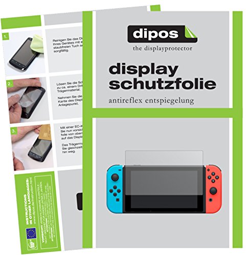 dipos I 2X Schutzfolie matt kompatibel mit Nintendo Switch Folie Displayschutzfolie von dipos