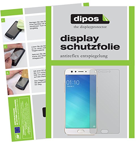 dipos I 2X Schutzfolie matt kompatibel mit Oppo F3 Folie Displayschutzfolie von dipos