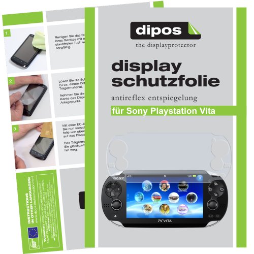 dipos I 2X Schutzfolie matt kompatibel mit Sony Playstation Vita Folie Displayschutzfolie (1x Vorder- & 1x Rückseite) von dipos