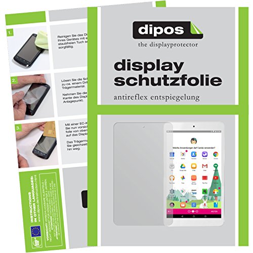 dipos I 2X Schutzfolie matt kompatibel mit Telekom Tablet Puls Folie Displayschutzfolie von dipos