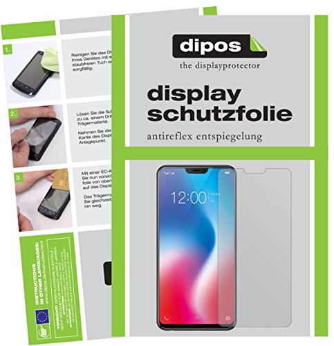 dipos I 2X Schutzfolie matt kompatibel mit Vivo V9 6GB Folie Displayschutzfolie von dipos