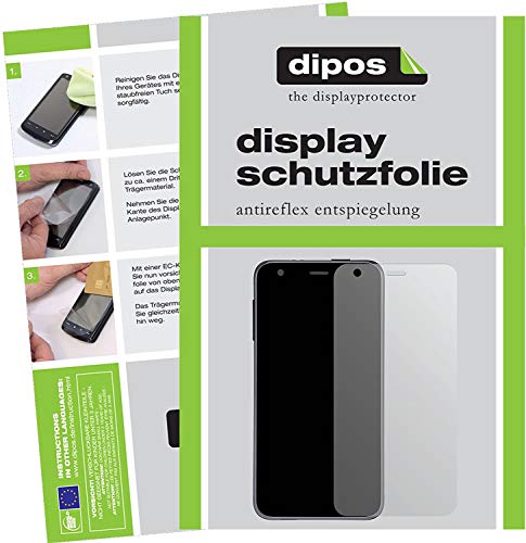 dipos I 2X Schutzfolie matt kompatibel mit Xoro MegaPAD 2404, 24 Zoll Folie Displayschutzfolie von dipos