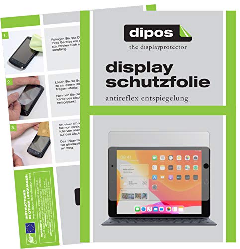 dipos I 2x Schutzfolie matt kompatibel mit Apple iPad 10.2 Zoll (7.Gen 2019) Folie Displayschutzfolie von dipos