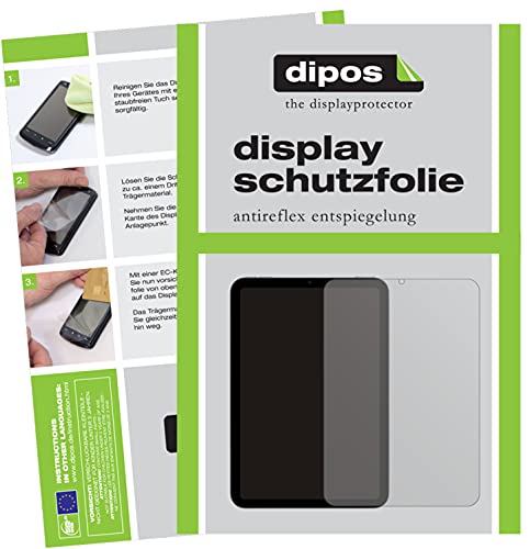 dipos I 2x Schutzfolie matt kompatibel mit Apple iPad mini 6 (2021) Folie Displayschutzfolie von dipos