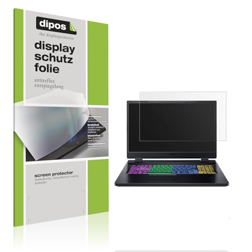 dipos I 2x Schutzfolie matt passend für Acer Nitro 5 Gaming AN517-55 Folie Displayschutzfolie, Ultra-Dünn, Case-Friendly, Fingerprint-Kompatibel von dipos