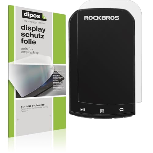 dipos I 2x Schutzfolie matt passend für Rockbros Bike Computer 2.90 Zoll Folie Displayschutzfolie, Ultra-Dünn, Case-Friendly, Fingerprint-Kompatibel von dipos