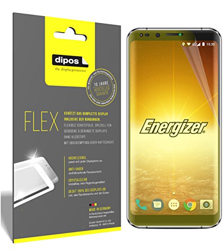 dipos I 3X Schutzfolie 100% kompatibel mit Energizer Powermax P600S Folie (Vollständige Displayabdeckung) Displayschutzfolie von dipos