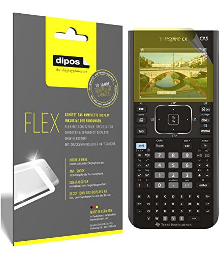dipos I 3X Schutzfolie 100% kompatibel mit Texas Instruments TI Nspire CX Taschenrechner Folie (Vollständige Displayabdeckung) Displayschutzfolie von dipos