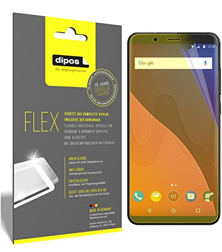 dipos I 3X Schutzfolie 100% kompatibel mit Wiko View XL Folie (Vollständige Displayabdeckung) Displayschutzfolie von dipos