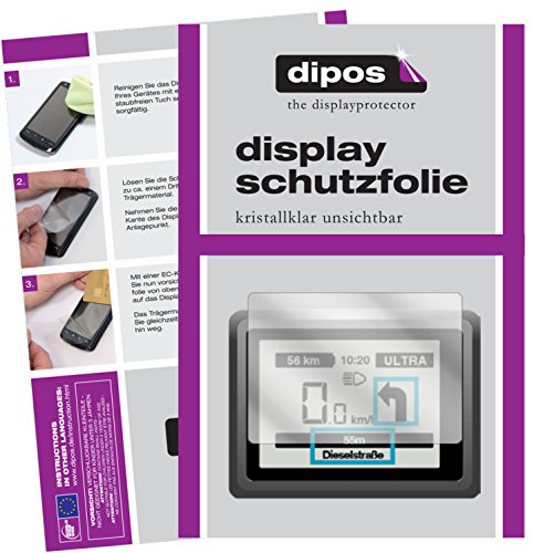 dipos I 3X Schutzfolie klar kompatibel mit Impulse Evo Smart (E-Bike Display) Folie Displayschutzfolie von dipos
