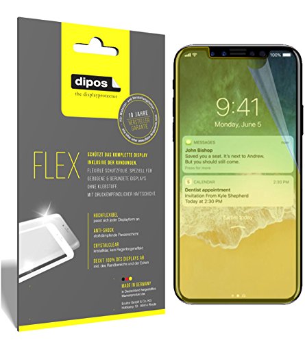 dipos I 3X Schutzfolie kompatibel mit Apple iPhone X Folie I 3D 100% Full Cover I Premium Set inkl. Montage-Zubehör dipos I 3X Schutzfolie kompatibel mit Apple iPhone X Folie I 3D 100% Full Cover I Premium Set inkl. Montage-Zubehör von dipos