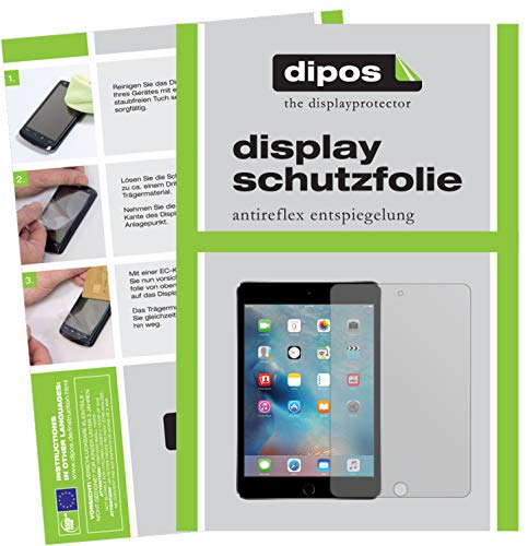 dipos I 3X Schutzfolie matt kompatibel mit Apple iPad Mini 4 (2015) Folie Displayschutzfolie von dipos