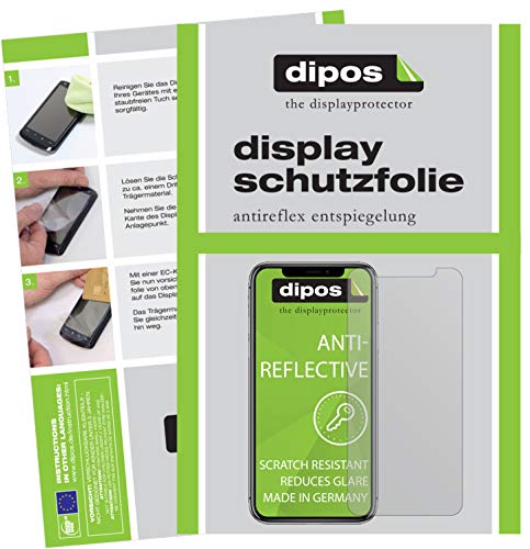 dipos I 4X Schutzfolie matt kompatibel mit Apple iPhone 11 Folie Displayschutzfolie (2X Vorderseite + 2X Rückseite) von dipos