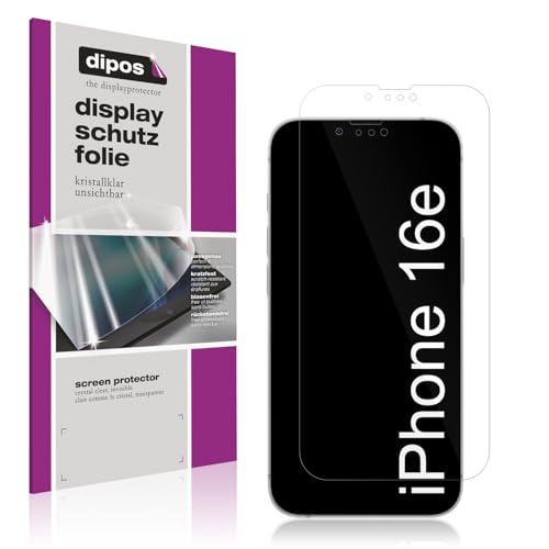 dipos I 4x Schutzfolie klar passend für Apple iPhone 16e Folie Displayschutzfolie, Ultra-Dünn, Case-Friendly, Fingerprint-Kompatibel dipos I 4x Schutzfolie klar passend für Apple iPhone 16e Folie Displayschutzfolie, Ultra-Dünn, Case-Friendly, Fingerprint-Kompatibel von dipos