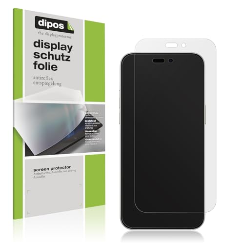 dipos I 4x Schutzfolie matt kompatibel mit Apple iPhone 16 Folie Displayschutzfolie, Ultra-Dünn, Entspiegelt, Case-Friendly von dipos