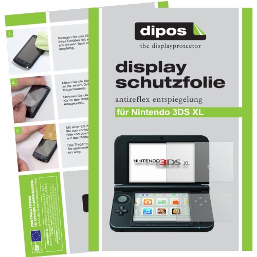 dipos I 4x Schutzfolie matt kompatibel mit Nintendo 3Ds XL Folie Displayschutzfolie von dipos