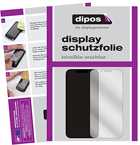 dipos I 5X Schutzfolie kompatibel mit Apple iPhone 13 Pro Displayschutz-Folie klar von dipos