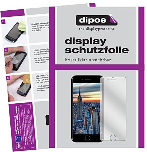 dipos I 5X Schutzfolie kompatibel mit Apple iPhone SE (2020) Displayschutz-Folie klar (Kleiner als das Glas, da Dieses gewölbt ist) von dipos