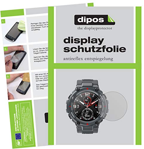 dipos I 5x Schutzfolie matt kompatibel mit Amazfit T-Rex Smartwatch Displayschutz-Folie von dipos